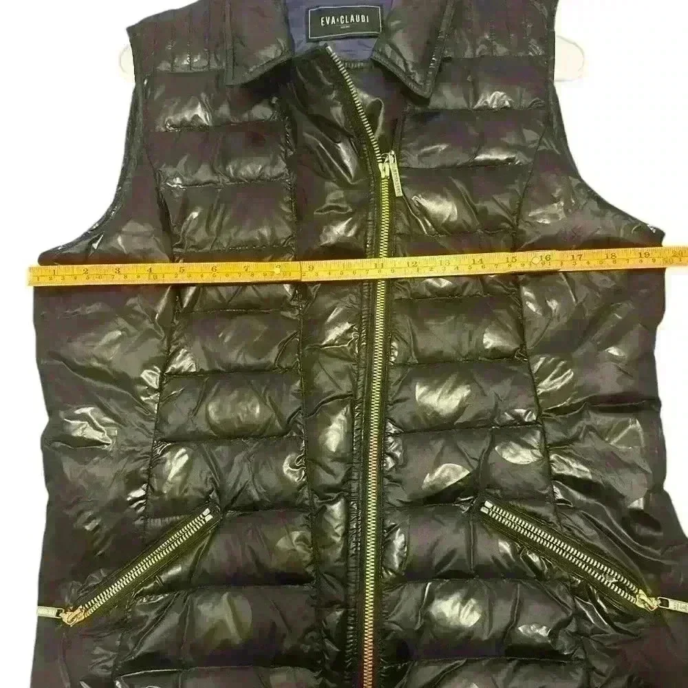 EVA&CLAUDI- Women’s Puffer Vest/ Black/ Size 42 Equivalent To Size L/12
